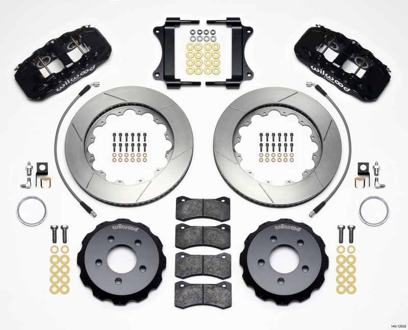 Wilwood AERO6 Front Hat Kit 14.25 2008-2009 Pontaic G8 w/Lines - 140-12929