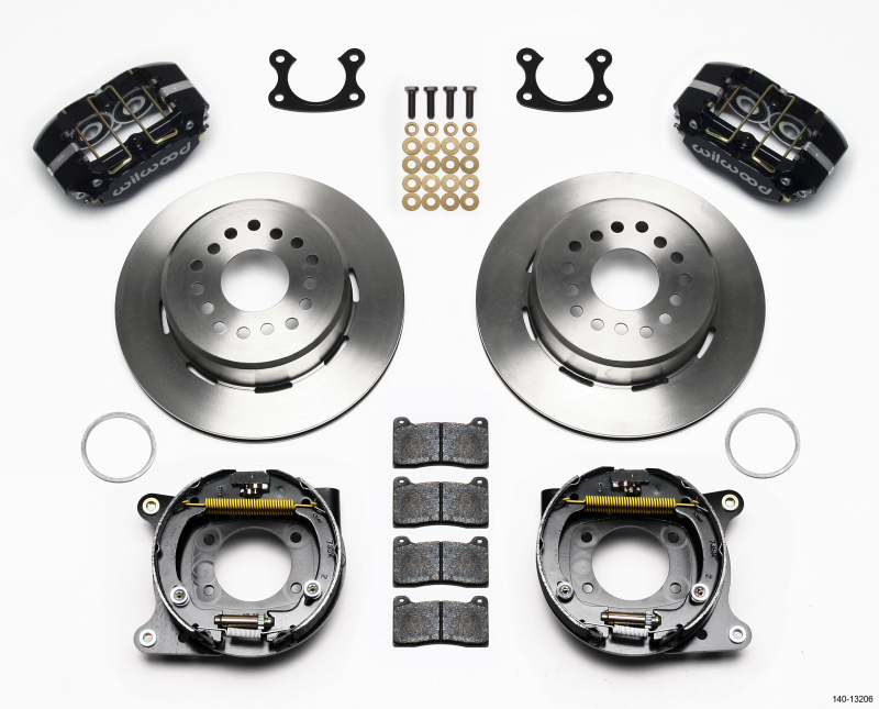 Wilwood Dynapro Dust-Boot P/S Park Brake Kit Small Ford 2.50in Offset - 140-13206