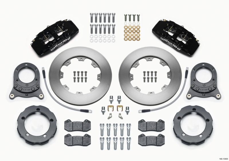 Wilwood Dynapro 6 Front Hat Kit 11.75in Rotor 66-75 Ford Bronco Dana 30/44 w/Lines - 140-13303