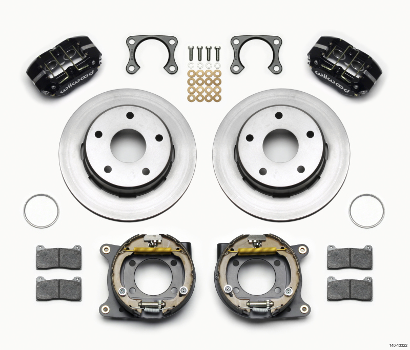 Wilwood Dynapro Lug Mount P/S Park Brake Kit Big Ford 2.36in Off Bronco 5 x 5.50 - 140-13322