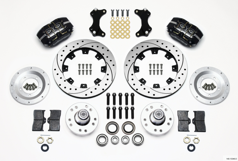 Wilwood Dynapro Dust-Boot Front Kit 12.19in Drilled WWE ProSpindle - 140-13346-D