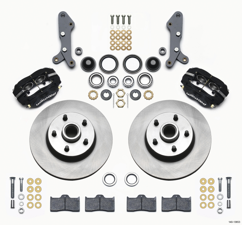 Wilwood Forged Dynalite-M Front Kit 11.30in 1 PC Rotor&Hub 60-68 Ford / Mercury Full Size / Galaxie - 140-13653