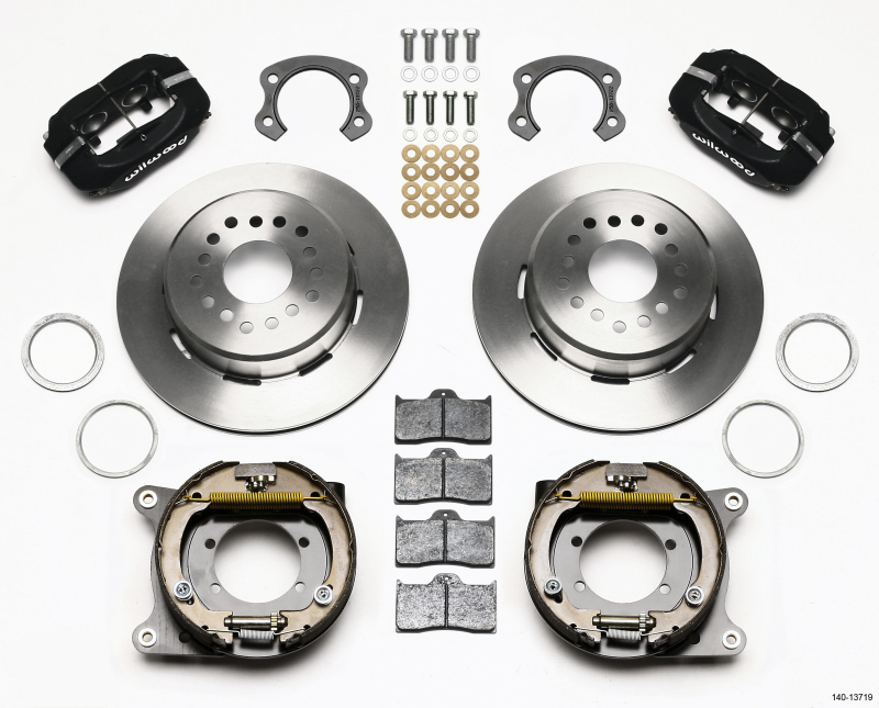 Wilwood Forged Dynalite P/S Park Brake Kit Ford 8.8 Special w/2.50in Offset-5 Lug - 140-13719