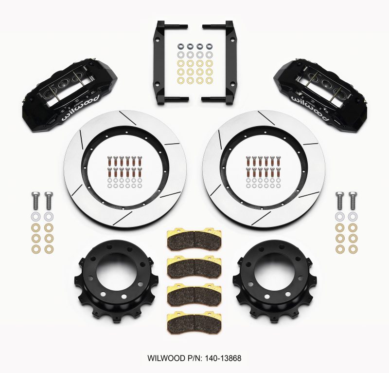 Wilwood TX6R Rear Kit 15.50in Black 2005-2012 Ford F250/F350 4WD - 140-13868