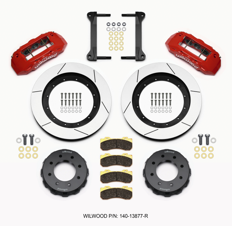 Wilwood TX6R Front Kit 16.00in Red 1999-2010 GM H2 Truck/SUV 2500 - 140-13877-R
