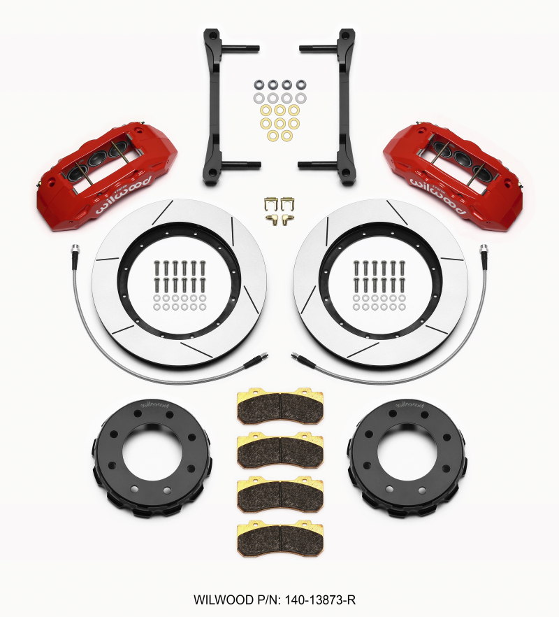 Wilwood TX6R Front Kit 15.00in Red 2011-2015 GM Truck/SUV 2500 - 140-13873-R
