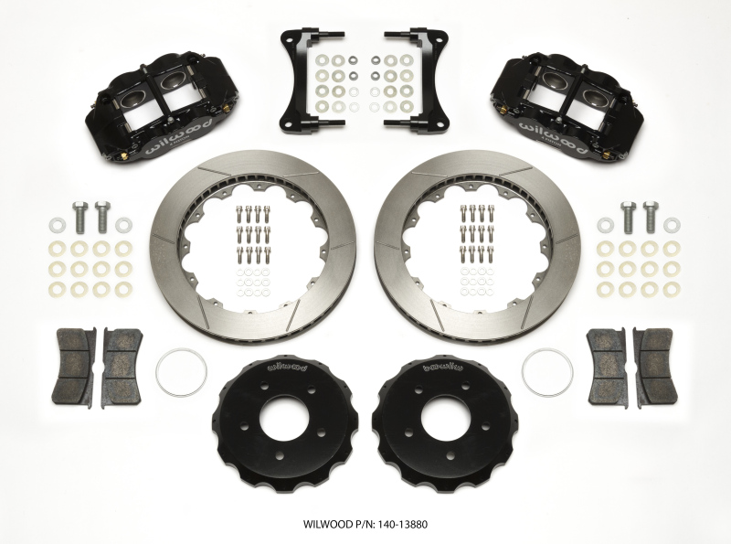 Wilwood Narrow Superlite 4R Front Hat Kit 12.88in 2007-Up Jeep Wrangler - 140-13880