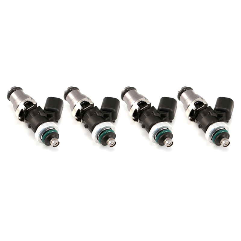 Injector Dynamics 1340cc Injectors-48mm Length-14mm Grey Top-14mm L O-Ring(R35 Low Spacer)(Set of 4) - 1300.48.14.R35.4