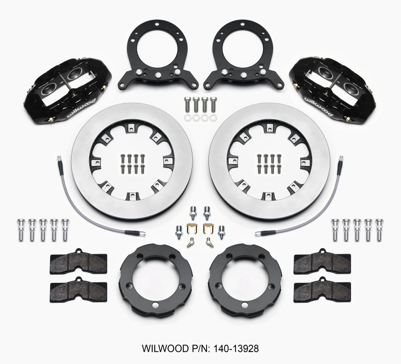 Wilwood D8 Front Hat Kit 12.19in Rotor 76-77 Ford Bronco Dana 44 w/Lines - 140-13928