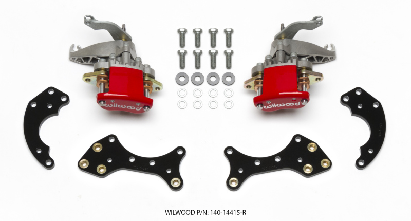 Wilwood P/S Retrofit Kit w/MC4 P-Brake Forged Dynalite Pro Street 12.19in Rear Kits - 140-14415-R