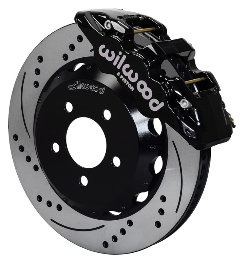 Wilwood AERO6 Front Hat Kit 15.00 Drilled 2016-Up Camaro w/Lines - 140-14289-D