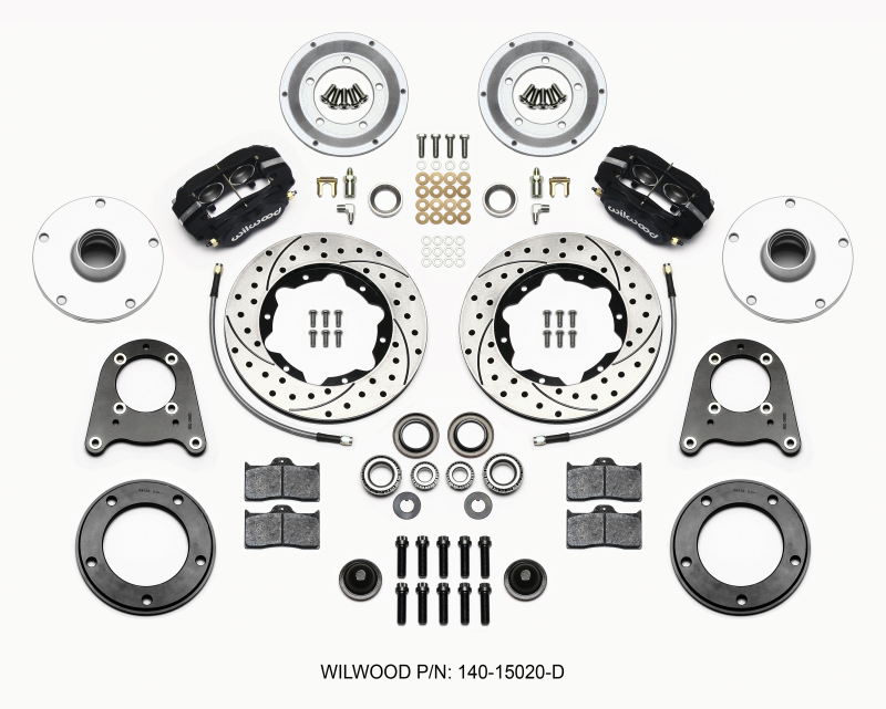 Wilwood Forged Dynalite-M Front Kit 10.75in Drilled 1950-1955 MG-TD/TF - 140-15020-D