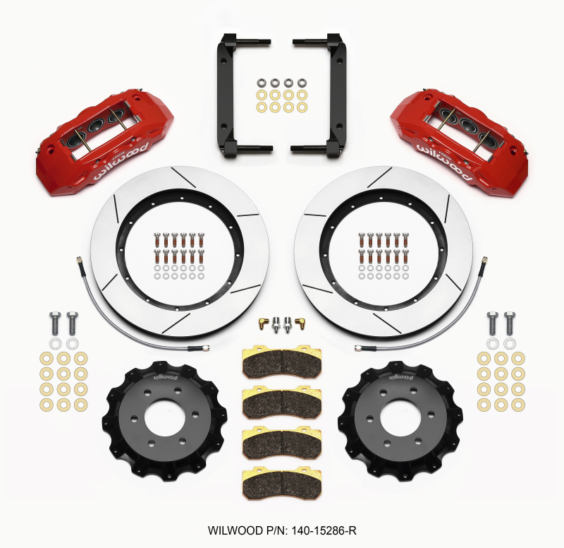 Wilwood TX6R Front Kit 15.50in Red 2004-08 Ford F150 - 4WD - 140-15286-R