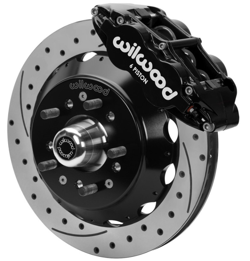Wilwood 70-81 FBody/75-79 A&XBody FNSL6R Frt Brk Kit 12.88in D/S Rtr Blk Caliper Use w/ PD Spindle - 140-15982-D
