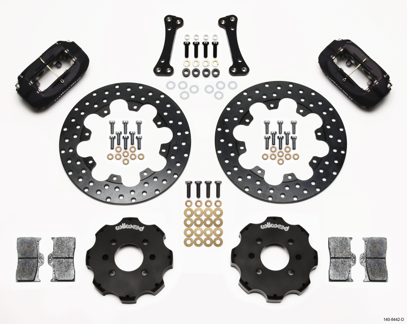 Wilwood Forged Dynalite Front Drag Kit Drilled Rotor Integra/Civic w/Fac.262mm Rtr - 140-8442-D