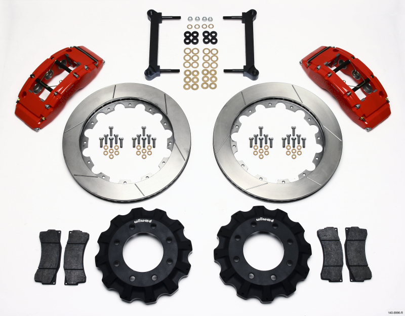 Wilwood TC6R Front Kit 16.00in Red 1999-2010 GM H2 Truck/SUV 2500 - 140-8996-R