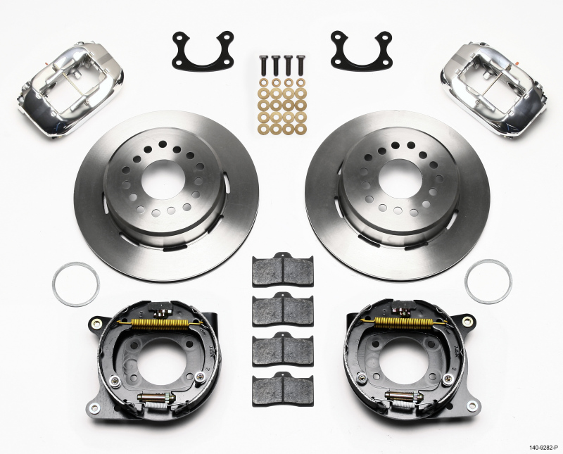 Wilwood Forged Dynalite P/S Park Brake Kit Polish Small Ford 2.50in Offset - 140-9282-P