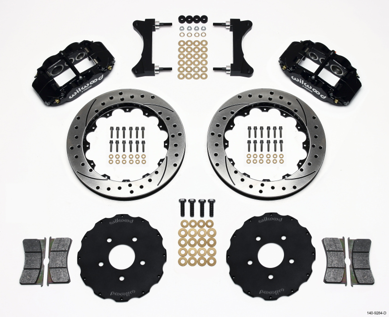 Wilwood Narrow Superlite 6R Front Hat Kit 13.06in Drilled Mitsubishi EVO VIII - 140-9284-D