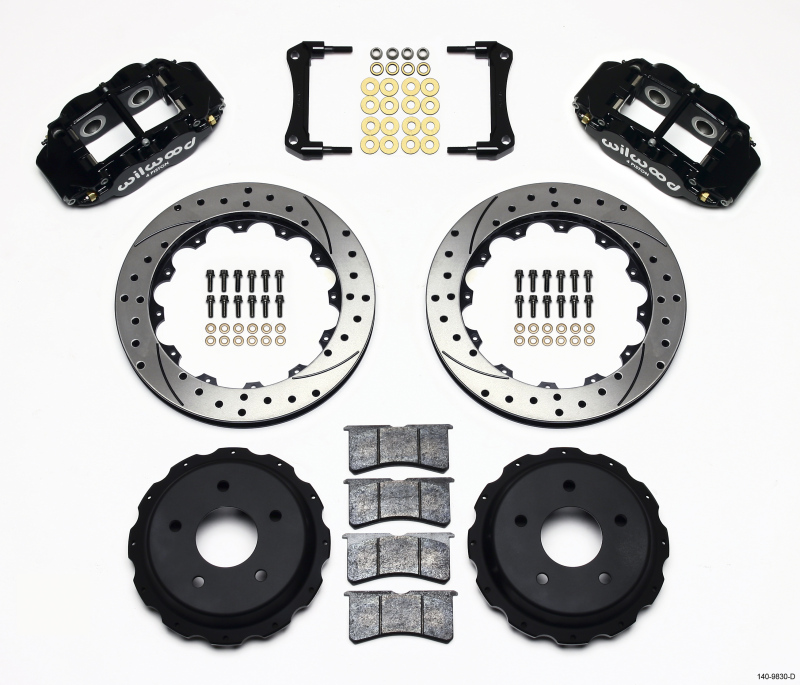 Wilwood Narrow Superlite 4R Rear Kit 12.88in Drilled 98-02 Camaro/Firebird - 140-9830-D