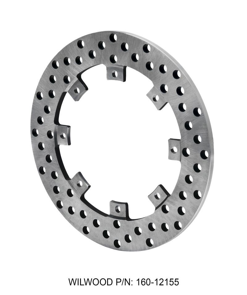 Wilwood Rotor-SuperAlloy-Rear Drag-Drilled 11.44 x .350 - 8 on 7.00in - 160-12155