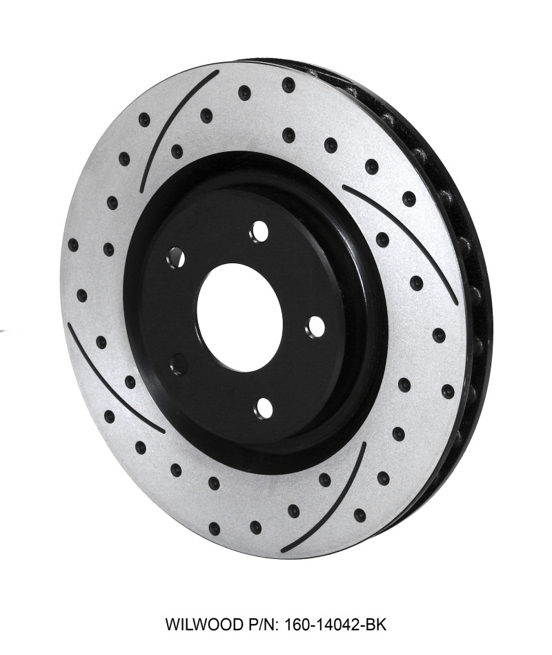 Wilwood Rotor-Front-SRP-C5/C6 Vette R/H-BLK 12.80 x 1.25 - 5 x 4.75 - 160-14042-BK