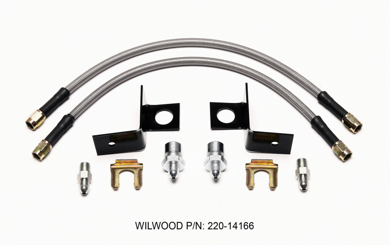 Wilwood Flexline Kit 14 inch -3 M10-1.00 IF 1/8 NPT Straight - 220-14166