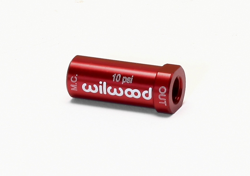 Wilwood Residual Pressure Valve - New Style 10# / Red - 260-13707