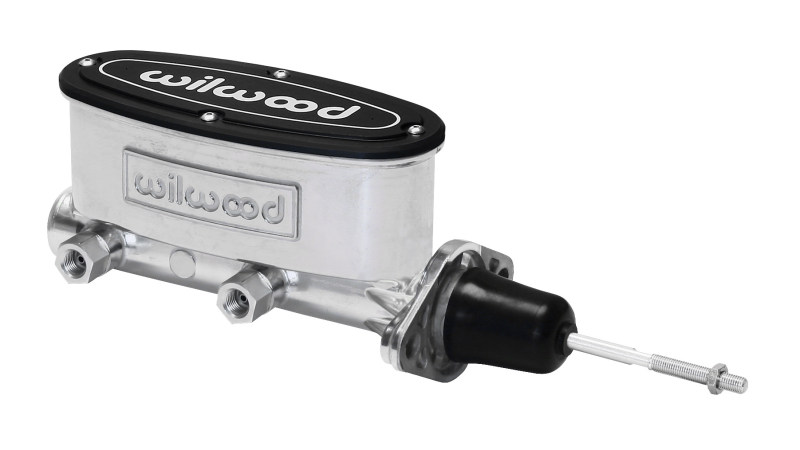 Wilwood High Volume Tandem Master Cylinder - 7/8in Bore Ball Burnished-W/Pushrod - 260-9439-P