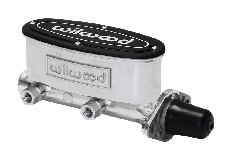 Wilwood High Volume Tandem Master Cylinder - 1in Bore Ball Burnished - 260-8555-P