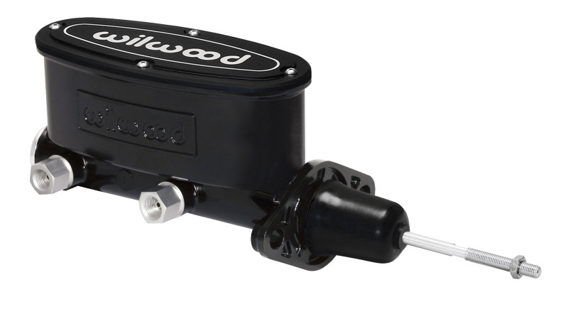 Wilwood High Volume Tandem Master Cylinder - 7/8in Bore Black-W/Pushrod - 260-9439-BK