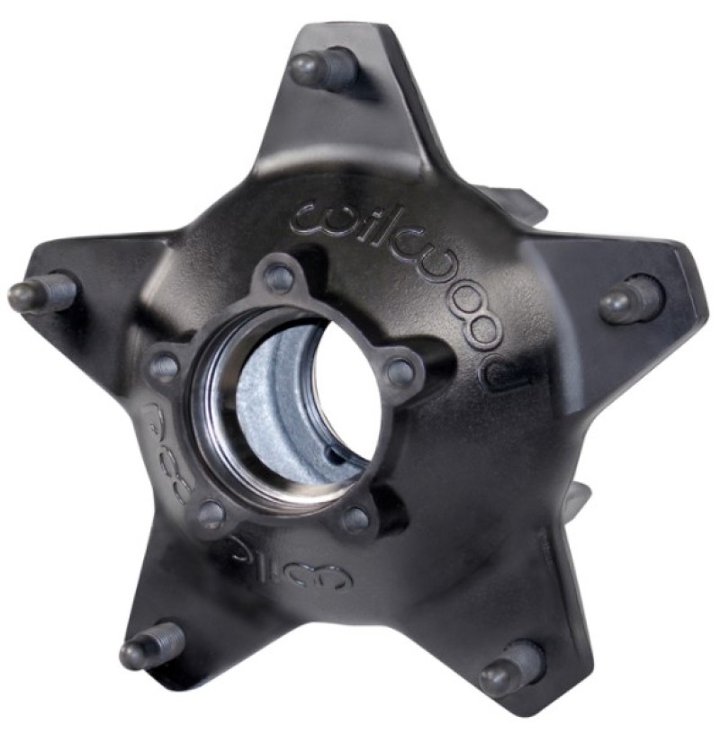 Wilwood Hub-Starlite 55 Rear - Standard Offset 5/8 C Studs-Drilled-Black - 270-6513BD