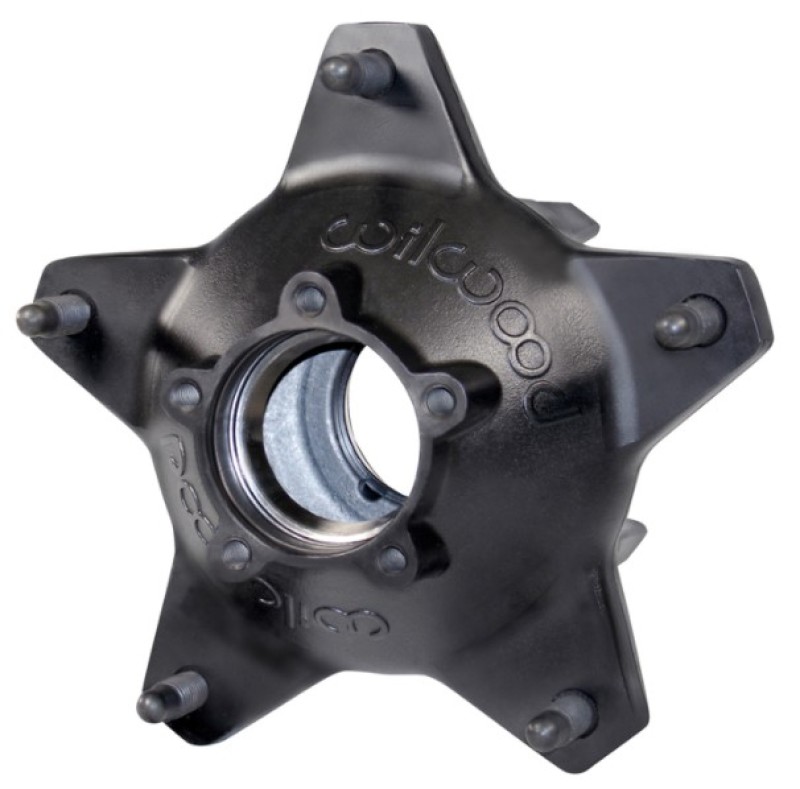 Wilwood Hub-Starlite 55 Rear - Standard Offset 5/8 C Studs-Drilled-Black-Less Races - 270-6513UBD