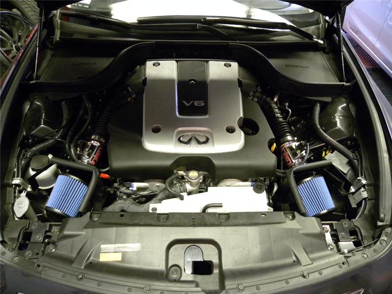 Injen 12 Infiniti G25 2.5L V6 Dual Polished Short Ram Intake w/ MR Technology - SP1961P