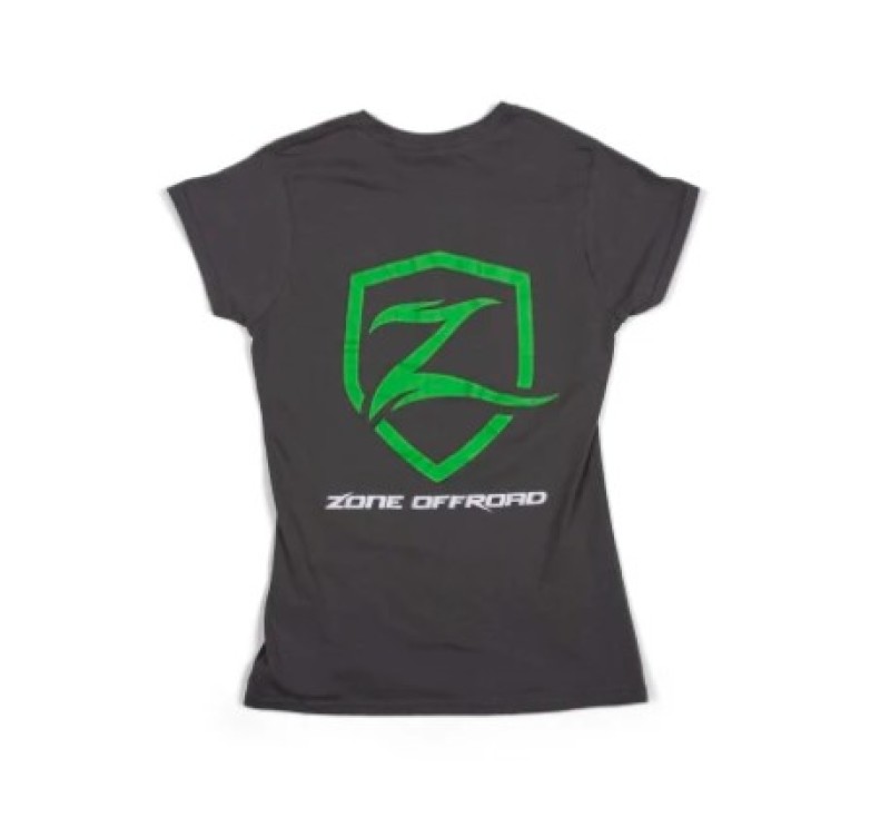 Zone Offroad Charcoal Gray Premium Cotton T-Shirt w/ Zone Offroad Logo - Womens - Medium - ZONU9163M