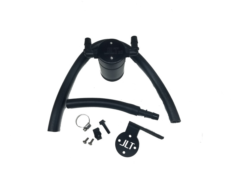 J&L 13-14 Focus ST Rear Oil Separator 3.0 - Black Anodized - 3021R-B