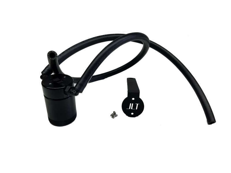 J&L 97-13 Chevy/GM Truck/SUV 4.8L/5.3L/6.0L/6.2L Driver Side Oil Separator 3.0 - Black Anodized - 3084D-B