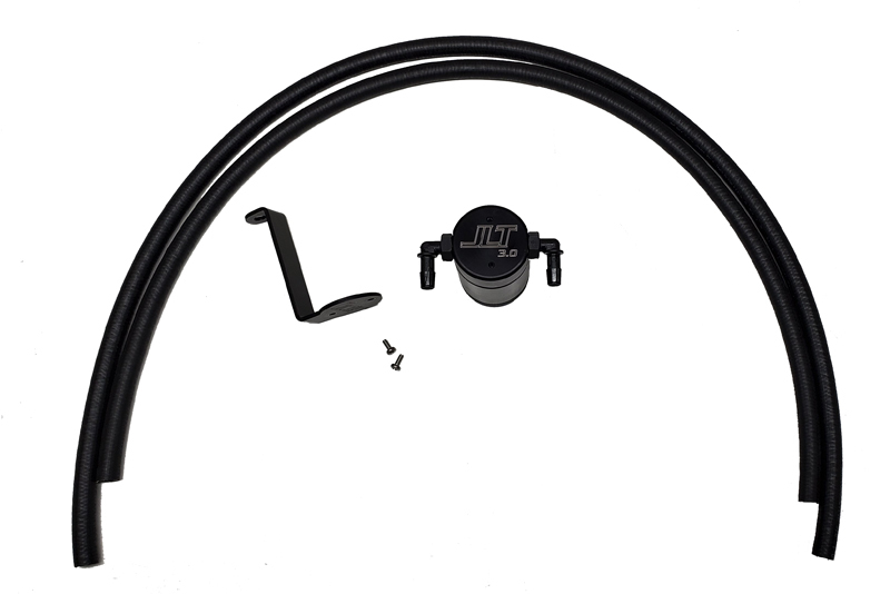 J&amp;L 2005-2019 Nissan Frontier 4L Oil Separator 3.0 - Black Anodized - 3109P-B