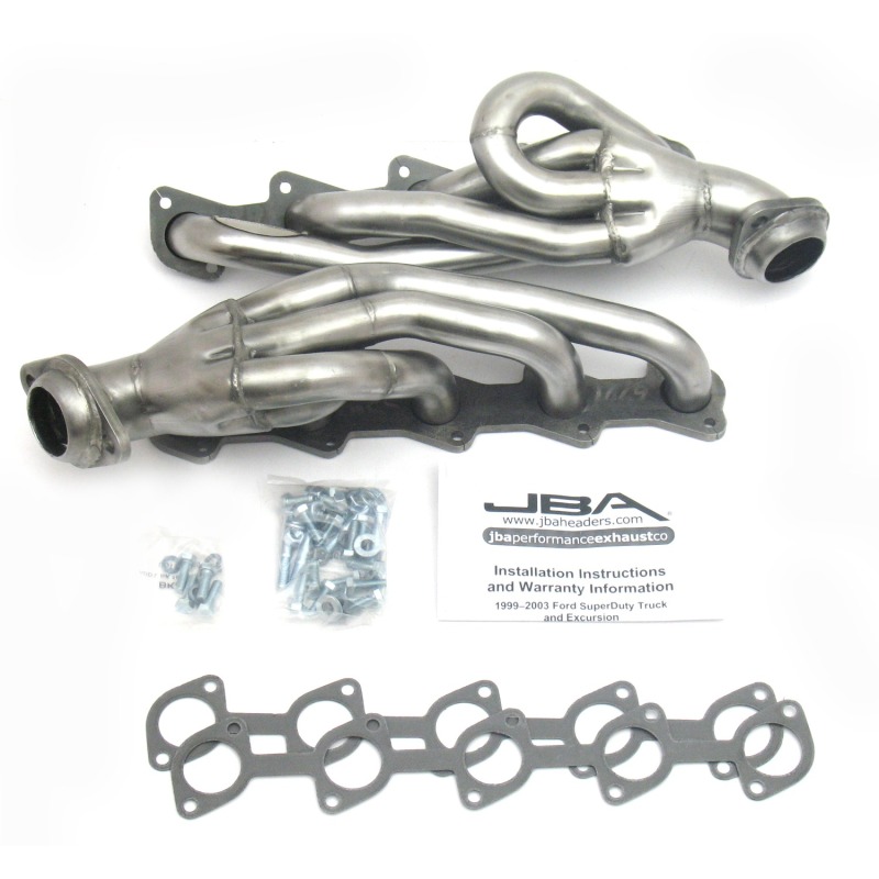 JBA 99-04 Ford Truck 6.8L 2V V10 w/o EGR 1-1/2in Primary Raw 409SS Cat4Ward Header - 1669S