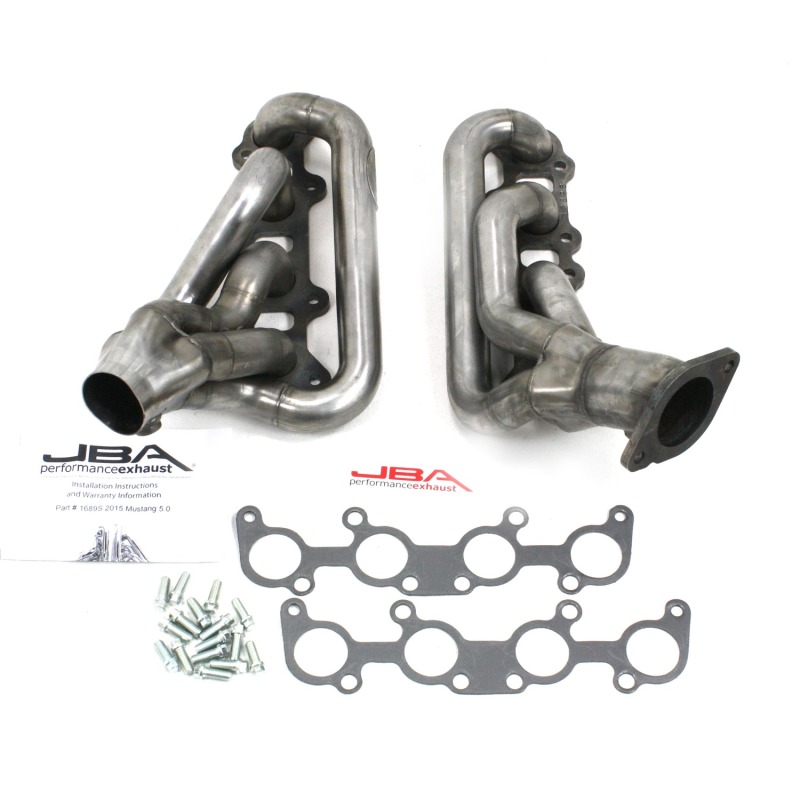 JBA 15-20 Ford Mustang 5.0L Coyote 1-3/4in Primary Raw 409SS Cat4Ward Header - 1689S