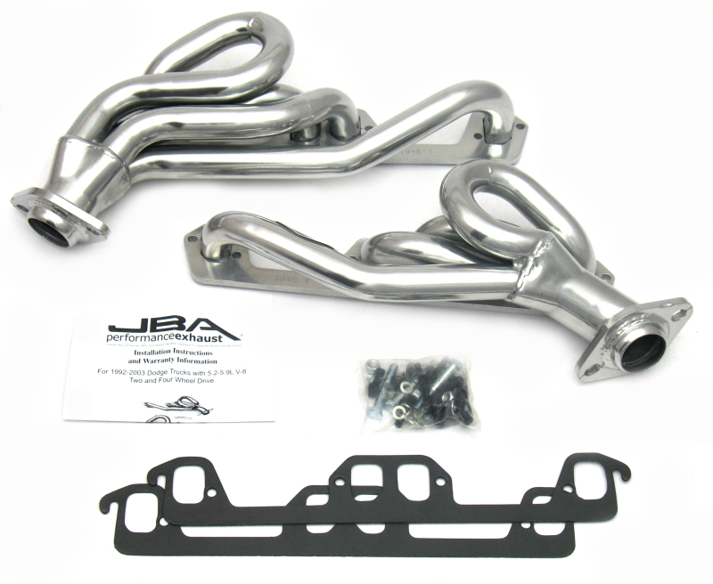 JBA 96-03 Dodge Truck 5.2L/5.9L Magnum 1-1/2in Primary Silver Ctd Cat4Ward Header - 1945S-1JS