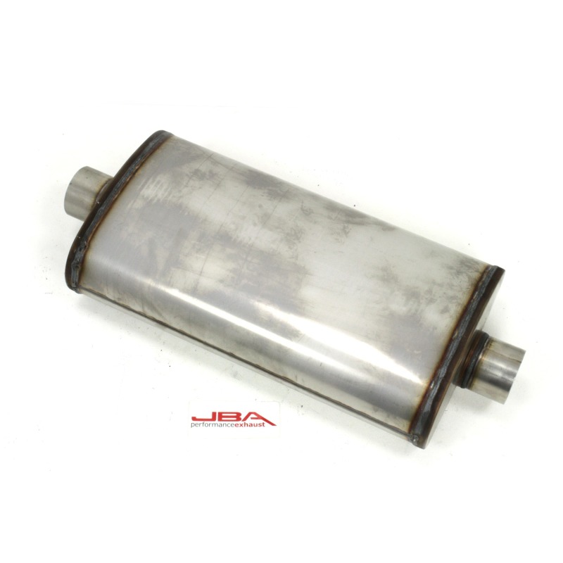 JBA Universal Dual Core 304SS Muffler 22x11x6 3in Inlet Diameter - 40-302201