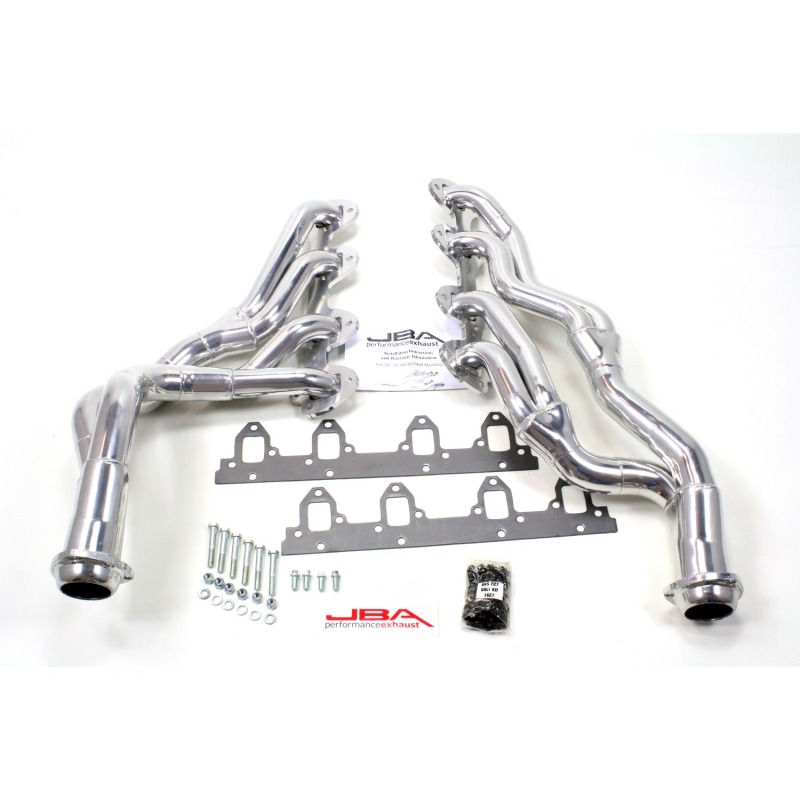 JBA 67-70 Ford Mustang 390-428 FE 1-3/4in-2-1/2in Primary Silver Ctd Tri Y Header - 6655SJS