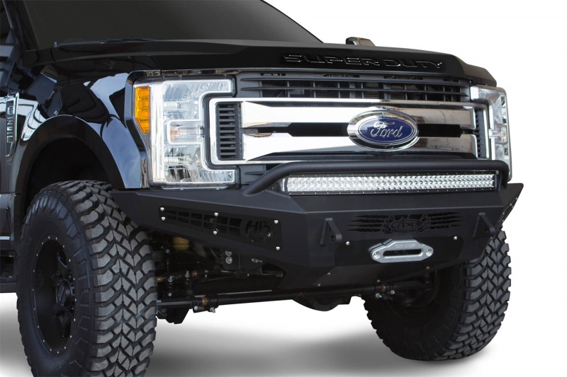 Addictive Desert Designs 17-18 Ford F-250 HoneyBadger Front Bumper w/ Winch Mount - F167382840103