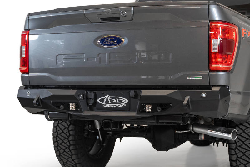 Addictive Desert Designs 2021 Ford F-150 Stealth Fighter Rear Bumper w/ Back up Sensors - R191231280103