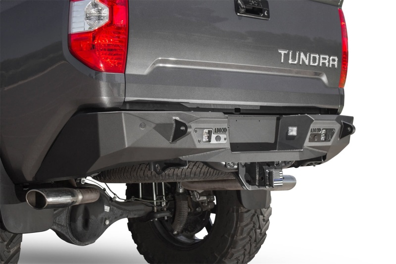 Addictive Desert Designs 2014+ Toyota Tundra Stealth Fighter Rear Bumper w/ Backup Sensor Cutouts - R741231280103