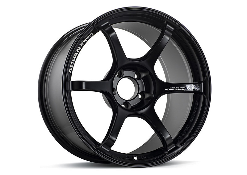 Advan RG-4 18x7 +41 4-100 Semi Gloss Black Wheel - YA48E41ASB