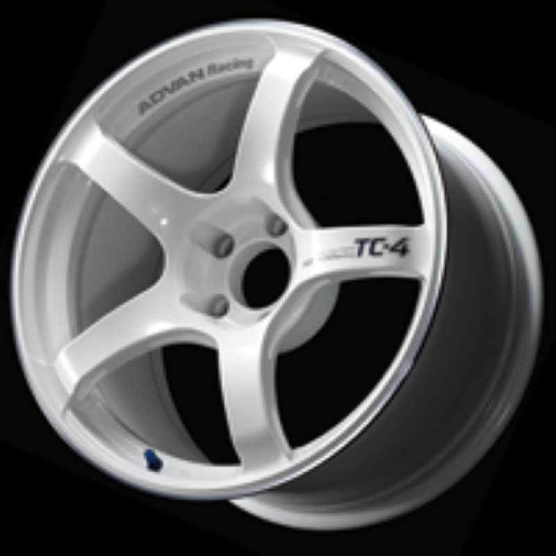 Advan TC4 17x7.5 +35 4-98 Racing White Metallic & Ring Wheel - YAD7F35SWMR