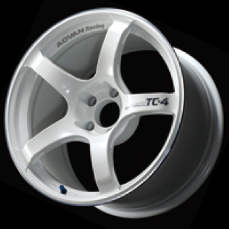 Advan TC4 17x7.5 +40 4-100 Racing White Metallic & Ring Wheel - YAD7F40AWMR
