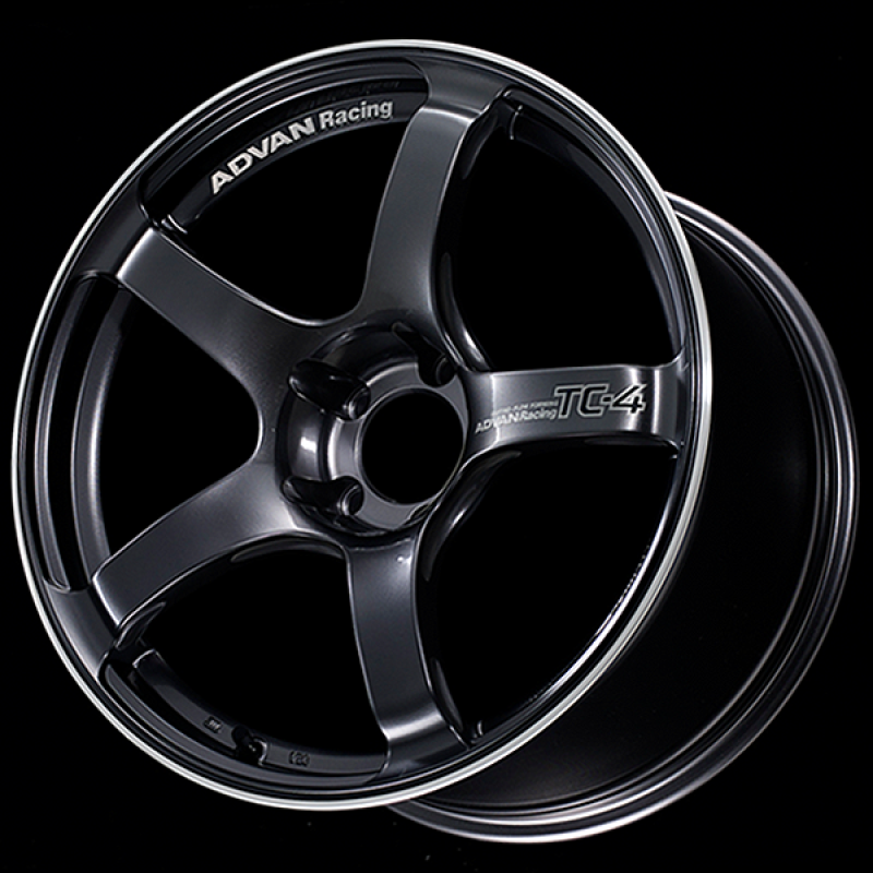 Advan TC4 18x8 +47 5-100 Racing Gun Metallic & Ring Wheel - YAD8G47DGMR