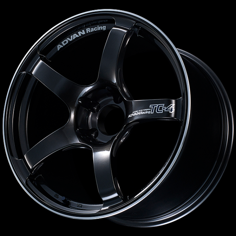 Advan TC4 18x9 +25 5-114.3 Racing Black Gunmetallic and Ring Wheel - YAD8I25EBGR